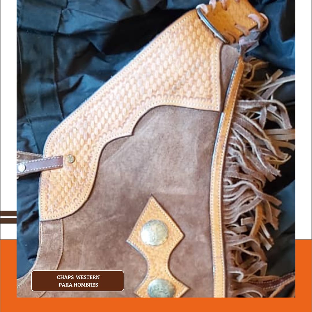 Vend d occasion chaps western a franges en cuir